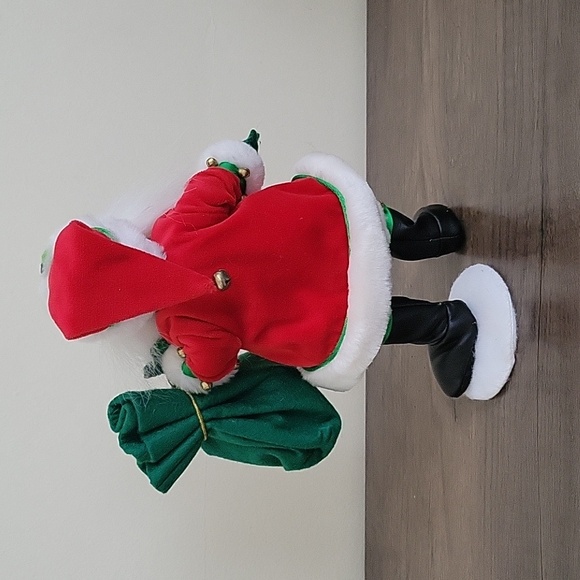 2006 Annalee Standing Santa with Green Bag - Picture 5 of 9